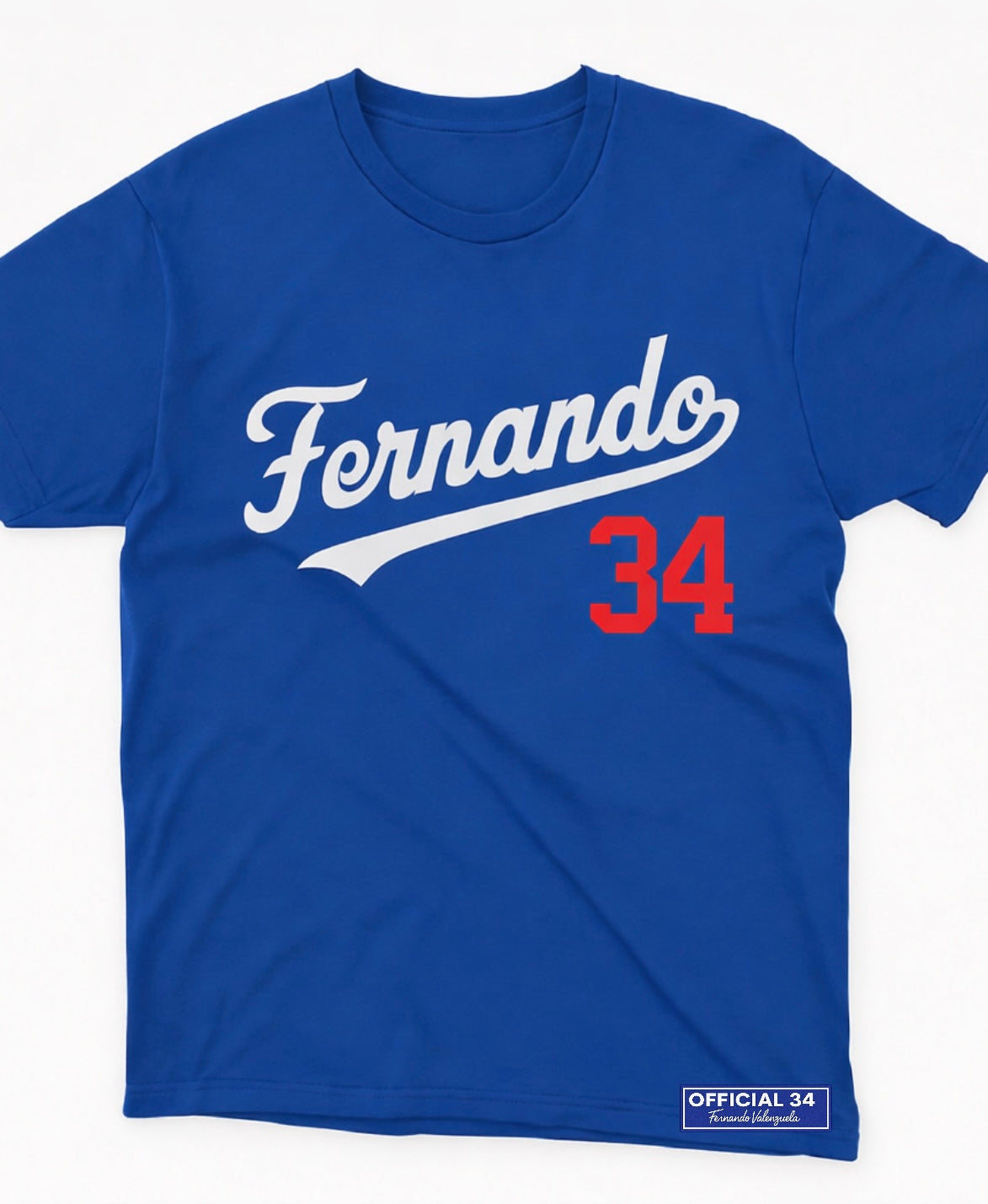 Youth Fernando Valenzuela 34 Baseball T-Shirt