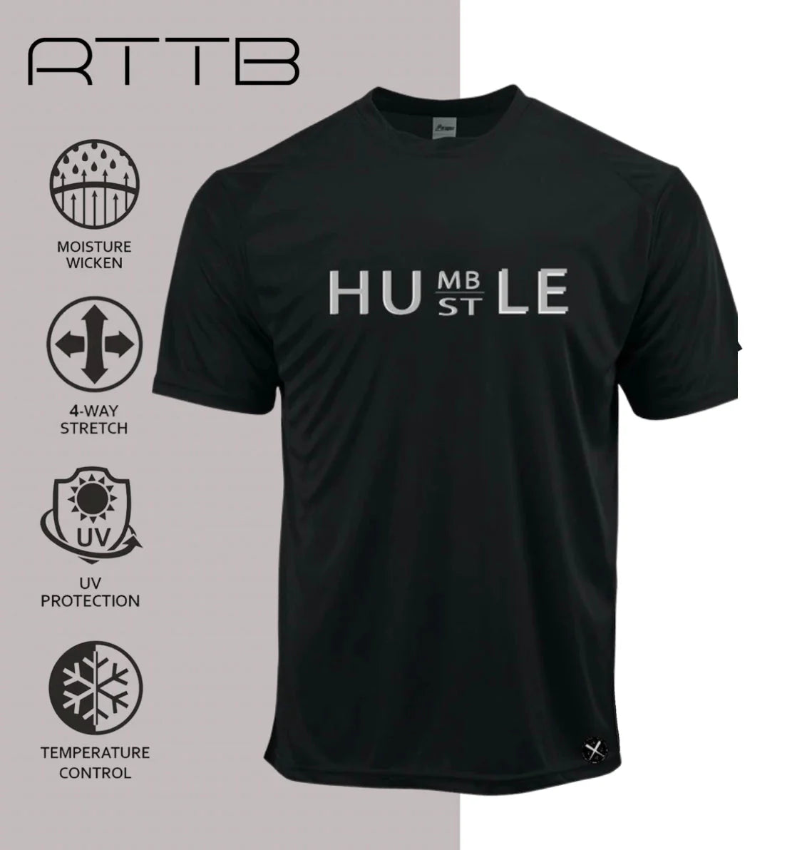 Men’s Humble Hustle Baseball T-Shirt