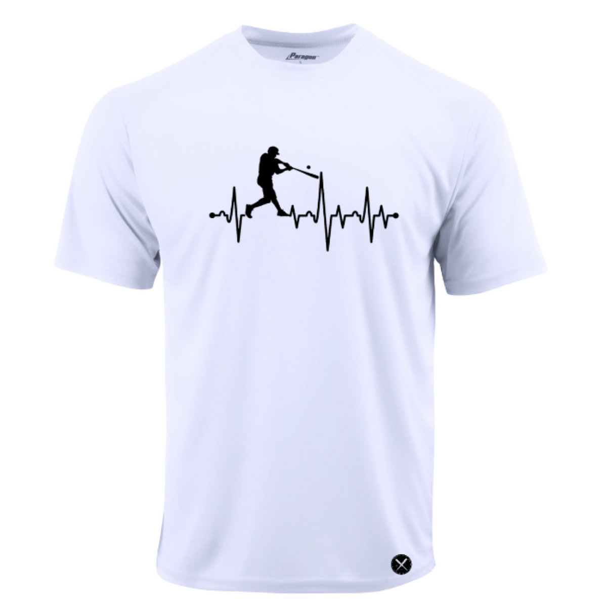 Men’s Heartbeat Baseball Cotton T-Shirt